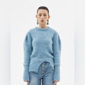 ANDERSSON BELL Roya Alpaca Puff Sleeve Sweater - Sky Blue